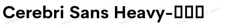 Cerebri Sans Heavy字体转换